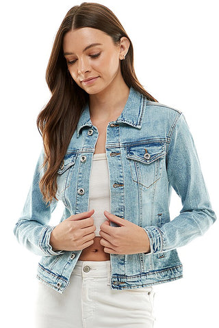 Casual Denim Jacket *Online Only* - Premium Coats & Jackets at Lonnys NY - Just $52! Shop Womens clothing now