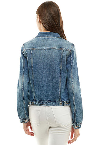Casual Denim Jacket *Online Only* - Premium Coats & Jackets at Lonnys NY - Just $52! Shop Womens clothing now