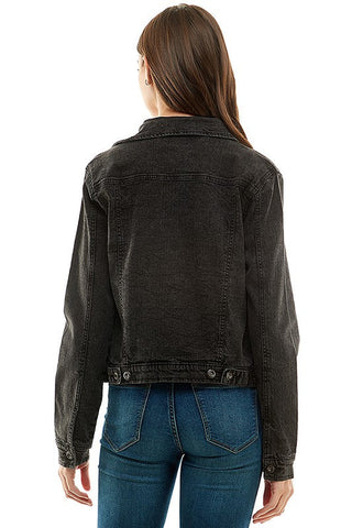Casual Denim Jacket *Online Only* - Premium Coats & Jackets at Lonnys NY - Just $52! Shop Womens clothing now