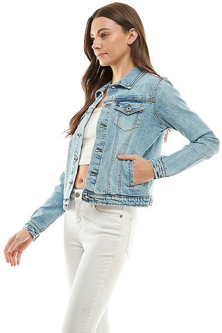 Casual Denim Jacket *Online Only* - Premium Coats & Jackets at Lonnys NY - Just $52! Shop Womens clothing now