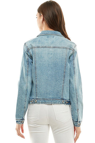 Casual Denim Jacket *Online Only* - Premium Coats & Jackets at Lonnys NY - Just $52! Shop Womens clothing now