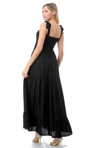Women Smocked Top with Tiered Bottom Maxi Dress *Online Only* - Premium  at Lonnys NY - Just $50.88! Shop Womens clothing now