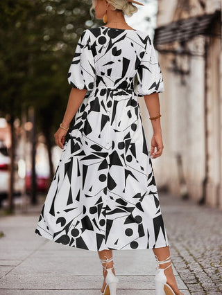 Abstract Printed Womens Dress *Online Only* - Premium clothing at Lonnys NY - Just $65! Shop Womens clothing now