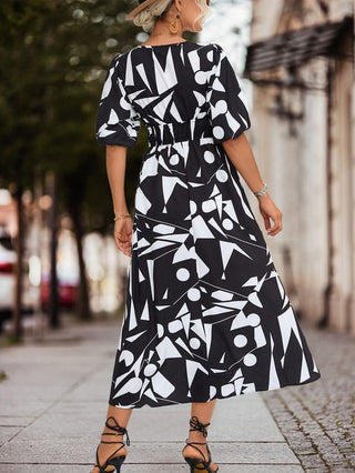 Abstract Printed Womens Dress *Online Only* - Premium clothing at Lonnys NY - Just $65! Shop Womens clothing now