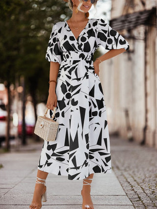 Abstract Printed Womens Dress *Online Only* - Premium clothing at Lonnys NY - Just $65! Shop Womens clothing now