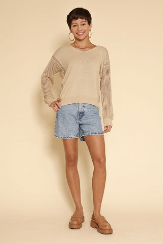 Crochet Detail Top *Online Only* - Premium clothing at Lonnys NY - Just $59! Shop Womens clothing now