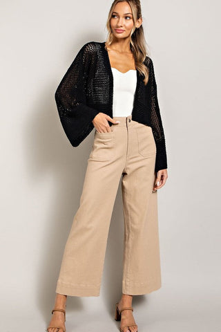 Eyelet Knit Cardigan *Online Only* - Premium  at Lonnys NY - Just $63! Shop Womens clothing now