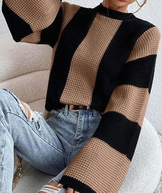 Striped Bell Sleeve Sweater *Online Only* - Premium clothing at Lonnys NY - Just $58! Shop Womens clothing now