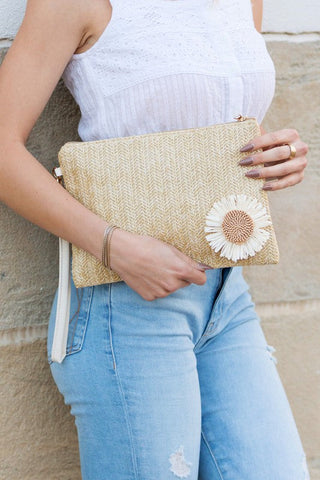 Daisy Wristlet Clutch  *Online Only* - Premium  at Lonnys NY - Just $35! Shop Womens clothing now