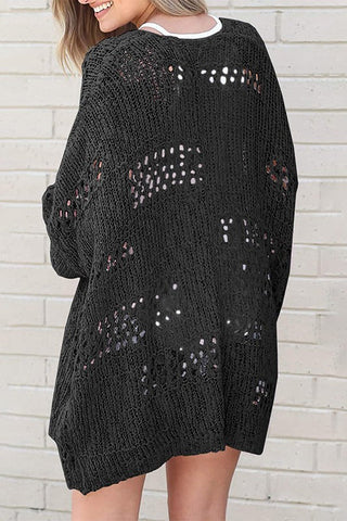 Crochet Dolman Knit Sleeve Cardigan *Online Only* - Premium  at Lonnys NY - Just $65! Shop Womens clothing now