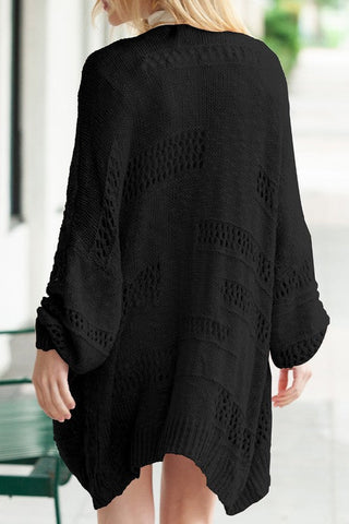 Crochet Dolman Knit Sleeve Cardigan *Online Only* - Premium cardigan at Lonnys NY - Just $65! Shop Womens clothing now
