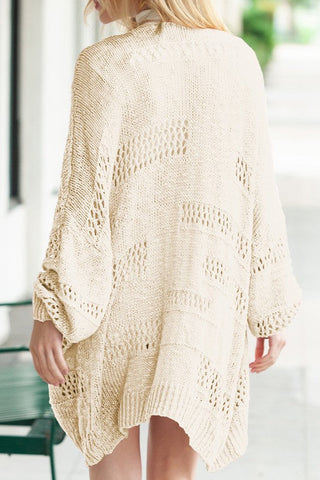 Crochet Dolman Knit Sleeve Cardigan *Online Only* - Premium cardigan at Lonnys NY - Just $65! Shop Womens clothing now