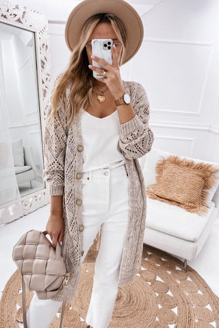 Eyelet Cardigan Cover Up *Online Only* - Premium cardigan at Lonnys NY - Just $75! Shop Womens clothing now