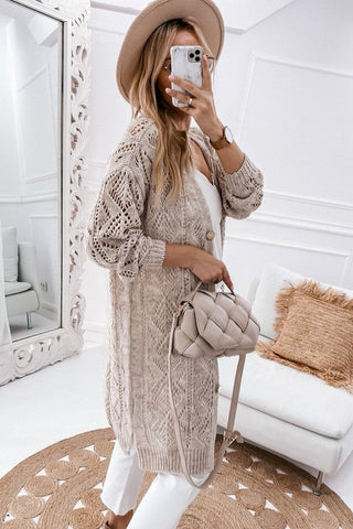 Eyelet Cardigan Cover Up *Online Only* - Premium cardigan at Lonnys NY - Just $75! Shop Womens clothing now
