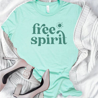 Free Spirit Bella Canvas Crewneck Tee *Online Only* - Premium  at Lonnys NY - Just $50! Shop Womens clothing now