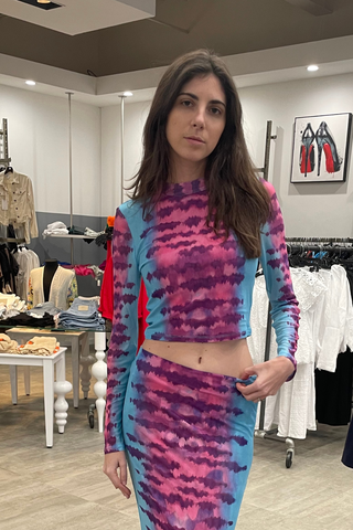Rococo Sand Opal Crop Top *Final Sale* - Premium Shirts & Tops at Lonnys NY - Just $99! Shop Womens clothing now