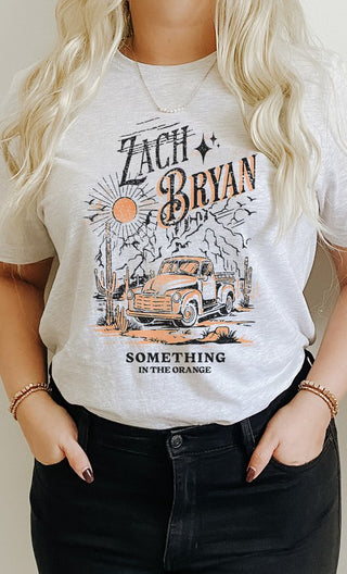 Zach Bryan Something Orange Band Tee *Online Only* - Premium Shirts & Tops at Lonnys NY - Just $55! Shop Womens clothing now