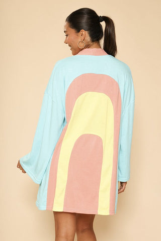 Retro arch terry cloth novelty robe *Online Only* - Premium  at Lonnys NY - Just $74.43! Shop Womens clothing now