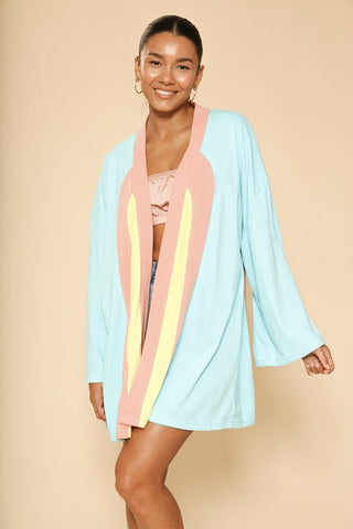 Retro arch terry cloth novelty robe *Online Only* - Premium  at Lonnys NY - Just $74.43! Shop Womens clothing now