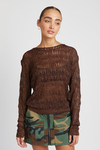 Glitter Yarn Layering Top *Online Only* - Premium clothing at Lonnys NY - Just $45! Shop Womens clothing now