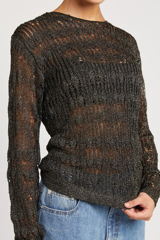 Glitter Yarn Layering Top *Online Only* - Premium clothing at Lonnys NY - Just $45! Shop Womens clothing now