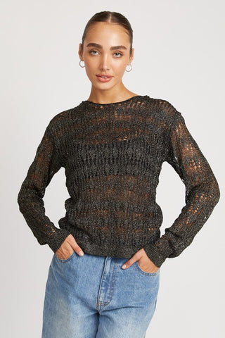 Glitter Yarn Layering Top *Online Only* - Premium clothing at Lonnys NY - Just $45! Shop Womens clothing now