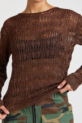 Glitter Yarn Layering Top *Online Only* - Premium clothing at Lonnys NY - Just $45! Shop Womens clothing now