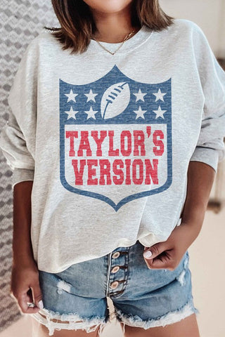 Taylors Version Football Sweatshirt *Online Only* - Premium clothing at Lonnys NY - Just $75! Shop Womens clothing now