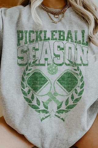 PICKLEBALL SEASON OVERSIZED GRAPHIC SWEATSHIRT *Online Only* - Premium  at Lonnys NY - Just $90! Shop Womens clothing now