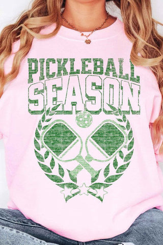 PICKLEBALL SEASON OVERSIZED GRAPHIC SWEATSHIRT *Online Only* - Premium  at Lonnys NY - Just $90! Shop Womens clothing now
