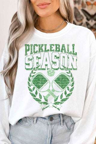 PICKLEBALL SEASON OVERSIZED GRAPHIC SWEATSHIRT *Online Only* - Premium  at Lonnys NY - Just $90! Shop Womens clothing now