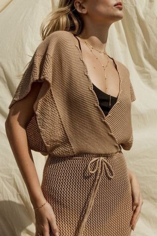 Open Sweater Cover-Up Dress *Online Only * - Premium  at Lonnys NY - Just $69.30! Shop Womens clothing now