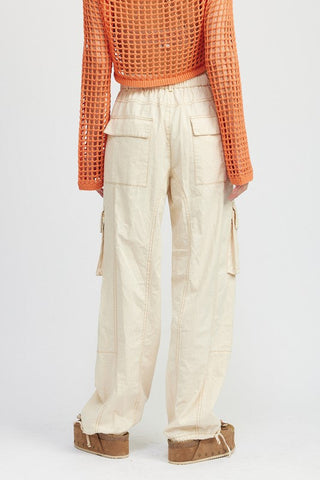 Cargo Pants with Drawstrings *Online Only* - Premium  at Lonnys NY - Just $90! Shop Womens clothing now
