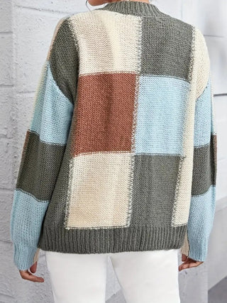 Patchwork Sweater Cardigan *Online Only* - Premium clothing at Lonnys NY - Just $55! Shop Womens clothing now