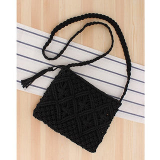 Giana Macrame Crossbody Bag *Online Only* - Premium Bags at Lonnys NY - Just $37.50! Shop Womens clothing now
