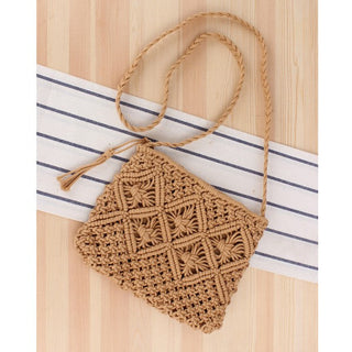 Giana Macrame Crossbody Bag *Online Only* - Premium Bags at Lonnys NY - Just $37.50! Shop Womens clothing now