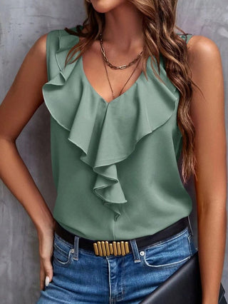 Ruffle Neck Top *Online Only* - Premium clothing at Lonnys NY - Just $60! Shop Womens clothing now