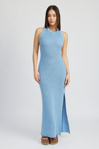 HALTER NECK MAXI DRESS WITH OPEN BACK *Online Only* - Premium  at Lonnys NY - Just $90! Shop Womens clothing now