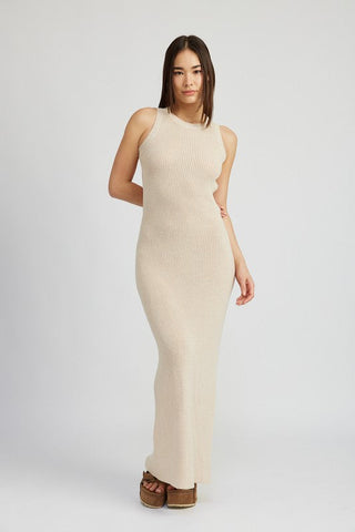 HALTER NECK MAXI DRESS WITH OPEN BACK *Online Only* - Premium  at Lonnys NY - Just $90! Shop Womens clothing now
