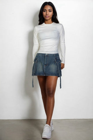 Ribbed Long Sleeve Shirt *Online Only* - Premium clothing at Lonnys NY - Just $32! Shop Womens clothing now