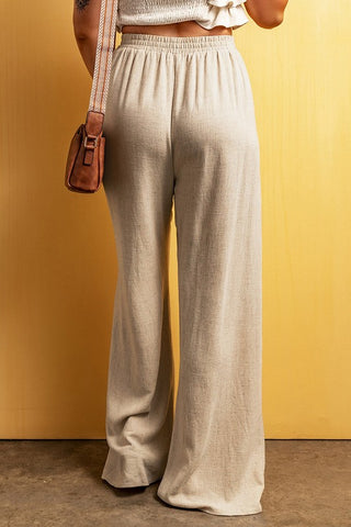 Floor Length Wide Leg Linen Pants *Online Only* - Premium clothing at Lonnys NY - Just $75! Shop Womens clothing now