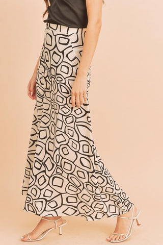 Olive Abstract Print Skirt *Online Only* - Premium clothing at Lonnys NY - Just $45! Shop Womens clothing now