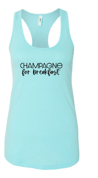 Champagne for Breakfast Summer Graphic Tank *Online Only* - Premium clothing at Lonnys NY - Just $36! Shop Womens clothing now