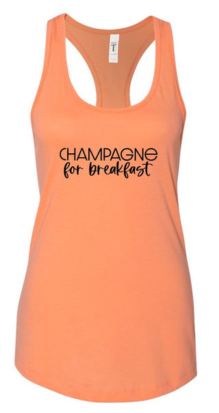 Champagne for Breakfast Summer Graphic Tank *Online Only* - Premium clothing at Lonnys NY - Just $36! Shop Womens clothing now