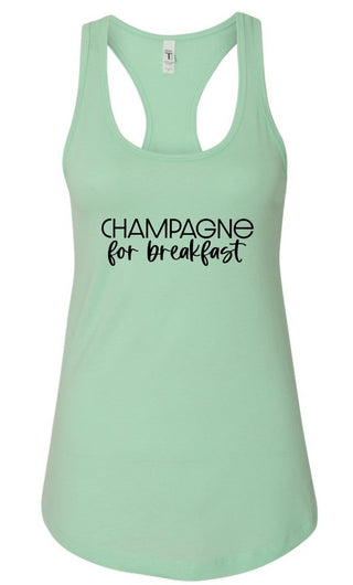 Champagne for Breakfast Summer Graphic Tank *Online Only* - Premium clothing at Lonnys NY - Just $36! Shop Womens clothing now