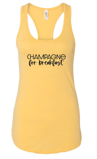 Champagne for Breakfast Summer Graphic Tank *Online Only* - Premium clothing at Lonnys NY - Just $36! Shop Womens clothing now