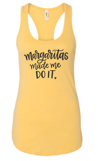 Margaritas Made Me Do It Summer Graphic Tank *Online Only* - Premium clothing at Lonnys NY - Just $36! Shop Womens clothing now