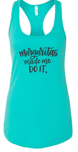 Margaritas Made Me Do It Summer Graphic Tank *Online Only* - Premium clothing at Lonnys NY - Just $36! Shop Womens clothing now