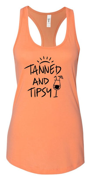 Tanned and Tipsy Summer Graphic Tank *Online Only* - Premium clothing at Lonnys NY - Just $36! Shop Womens clothing now