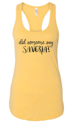 Did Someone Say Sangria Summer Graphic Tank *Online Only* - Premium clothing at Lonnys NY - Just $36! Shop Womens clothing now